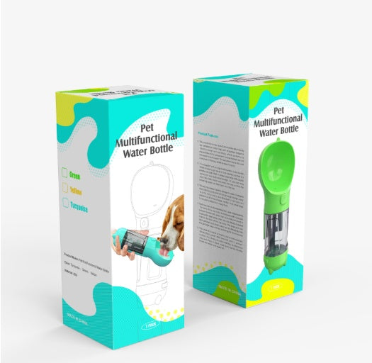 The Zyorabrands™ 4-in-1 Ultimate Dog Walking Bottle