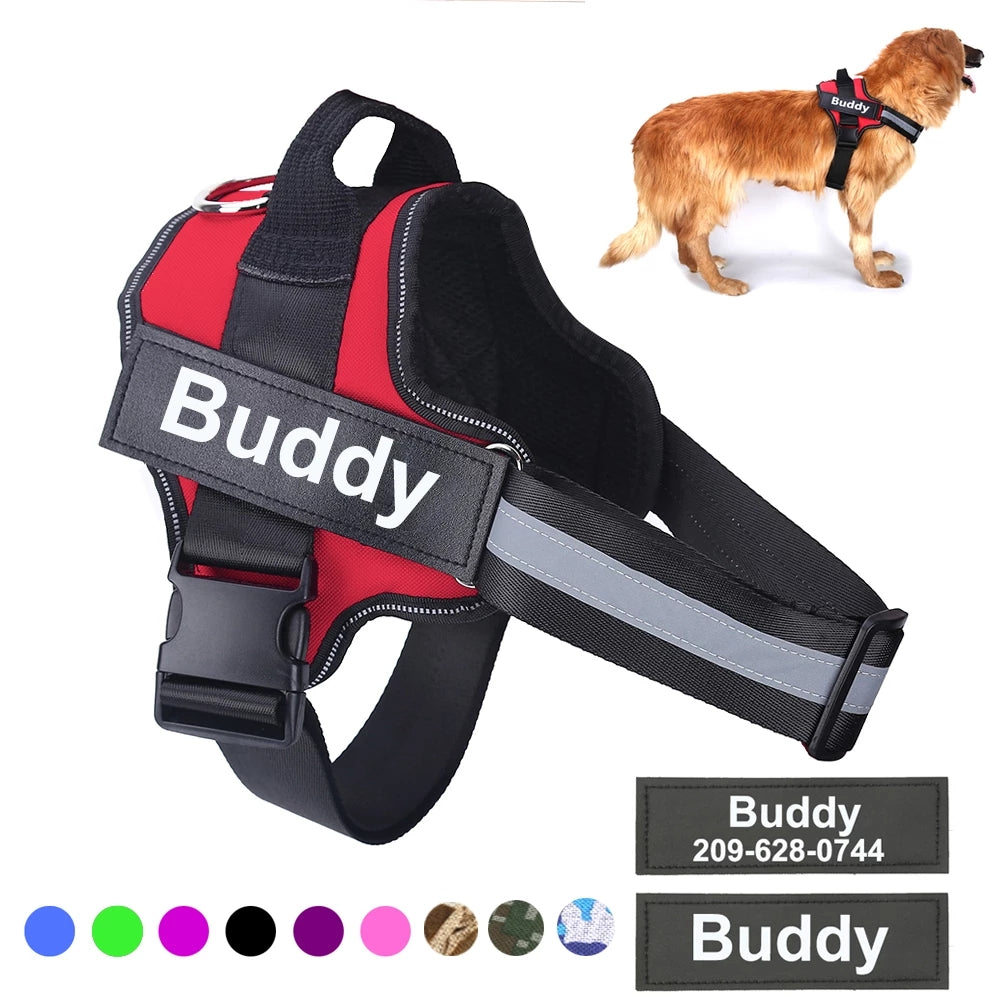 Breathable dog harness with heavy-duty control handle